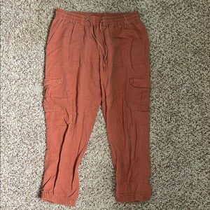 Just Living Orange Track Pants Relaxed Fit